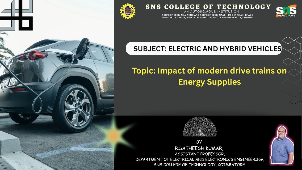 Impact of modern drive trains on Energy Supplies | Electric and Hybrid Vehicles  | SNS Institutions
