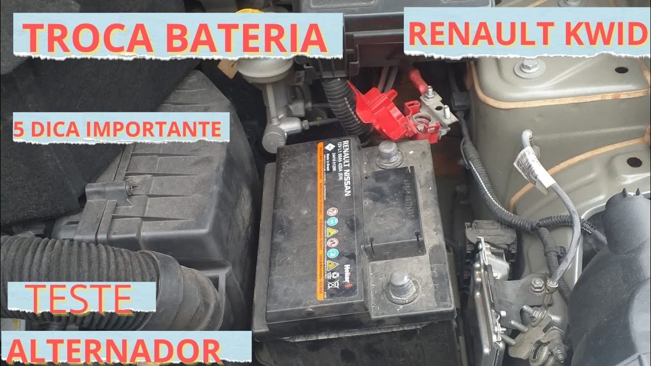 TROCA BATERIA CARRO RENAULT KWID DO JEITO CERTO DICA DE OURO