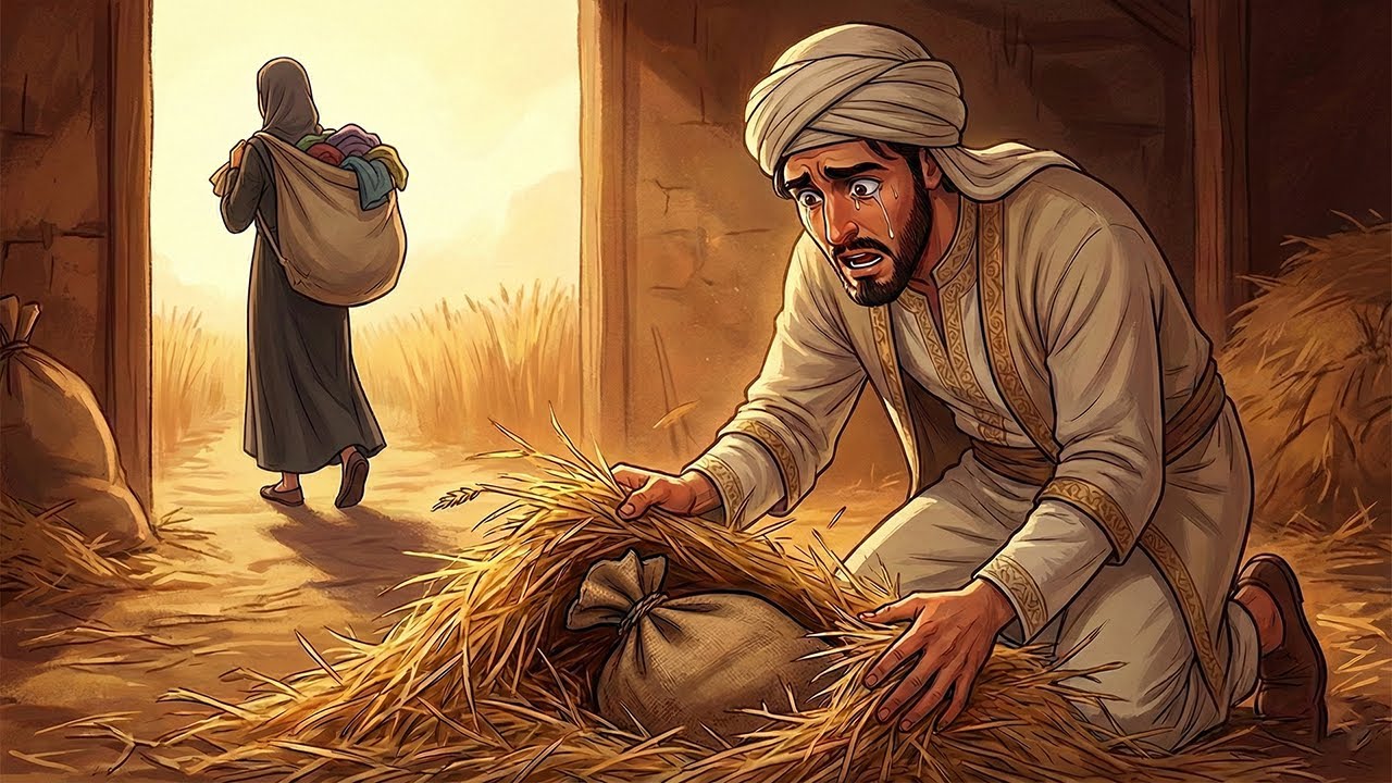 تخلت عن زوجها الفقير لرفضه الحرام ..فصدمها سِرُّ الصرة التي وجدها تحت القش