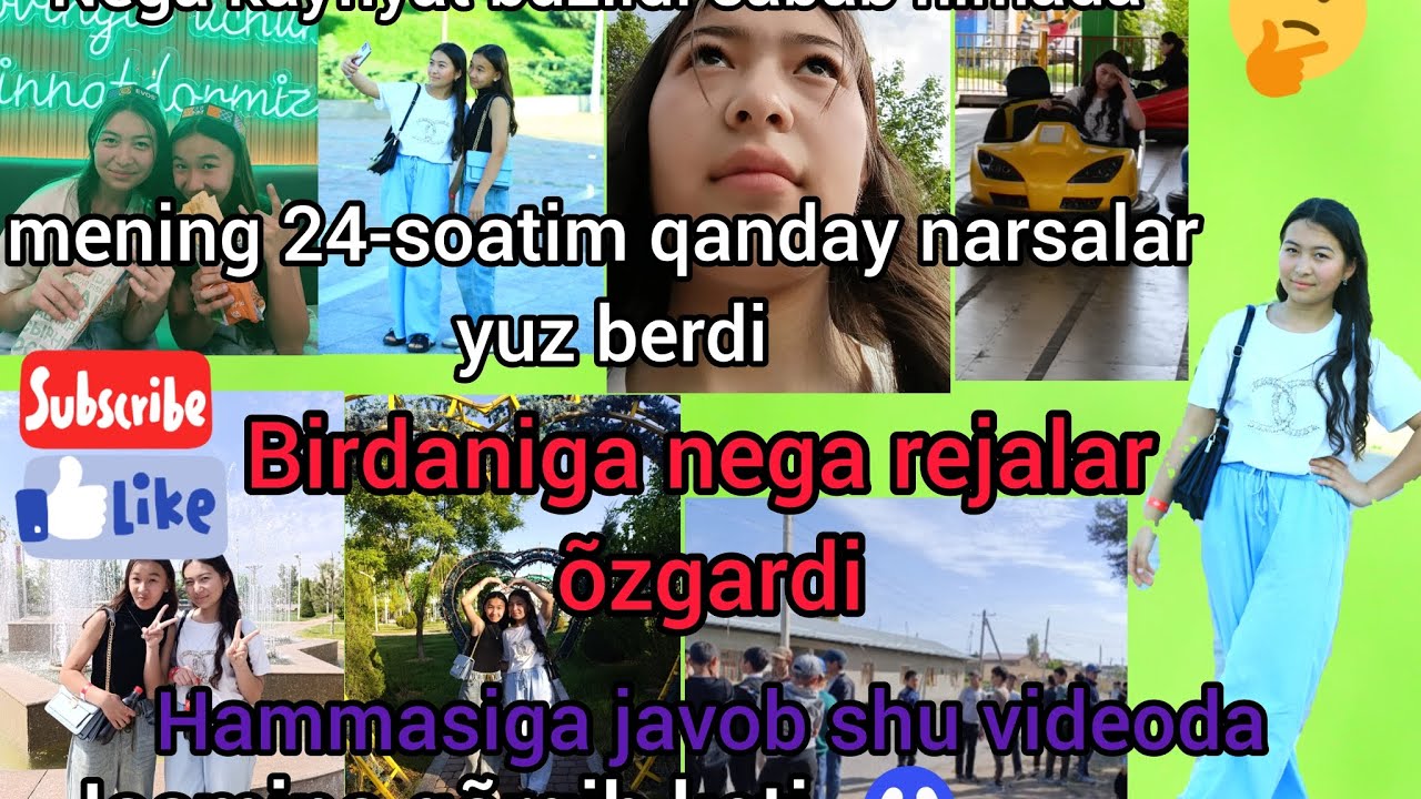 MENING 24SOATIM NEGA BUNDAY ÕTDI NASTRENIYA TUSHGAN BIR KUNIM HAR XIL MUOMO BILAN🤔. #vlog
