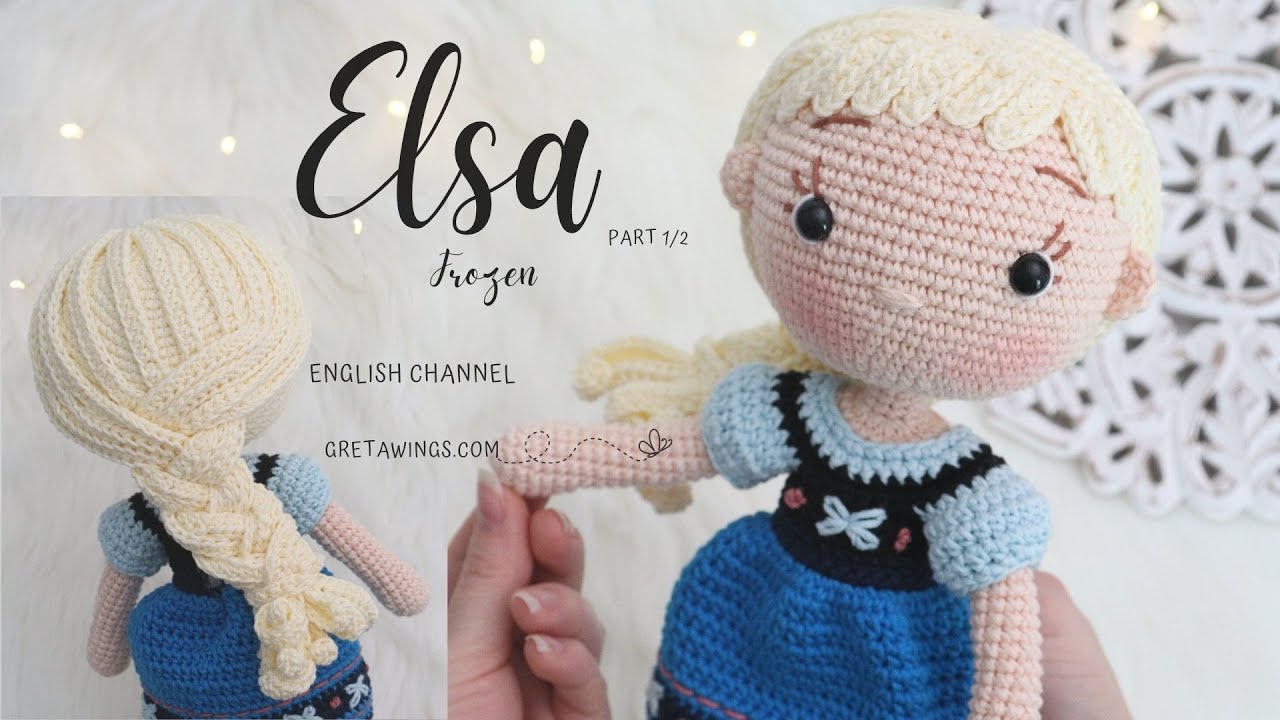 Tutorial Elsa from Frozen Amigurumi Materials | Princess Series Part 1/2 Sub 🇺🇸🇪🇸 / GretaWings