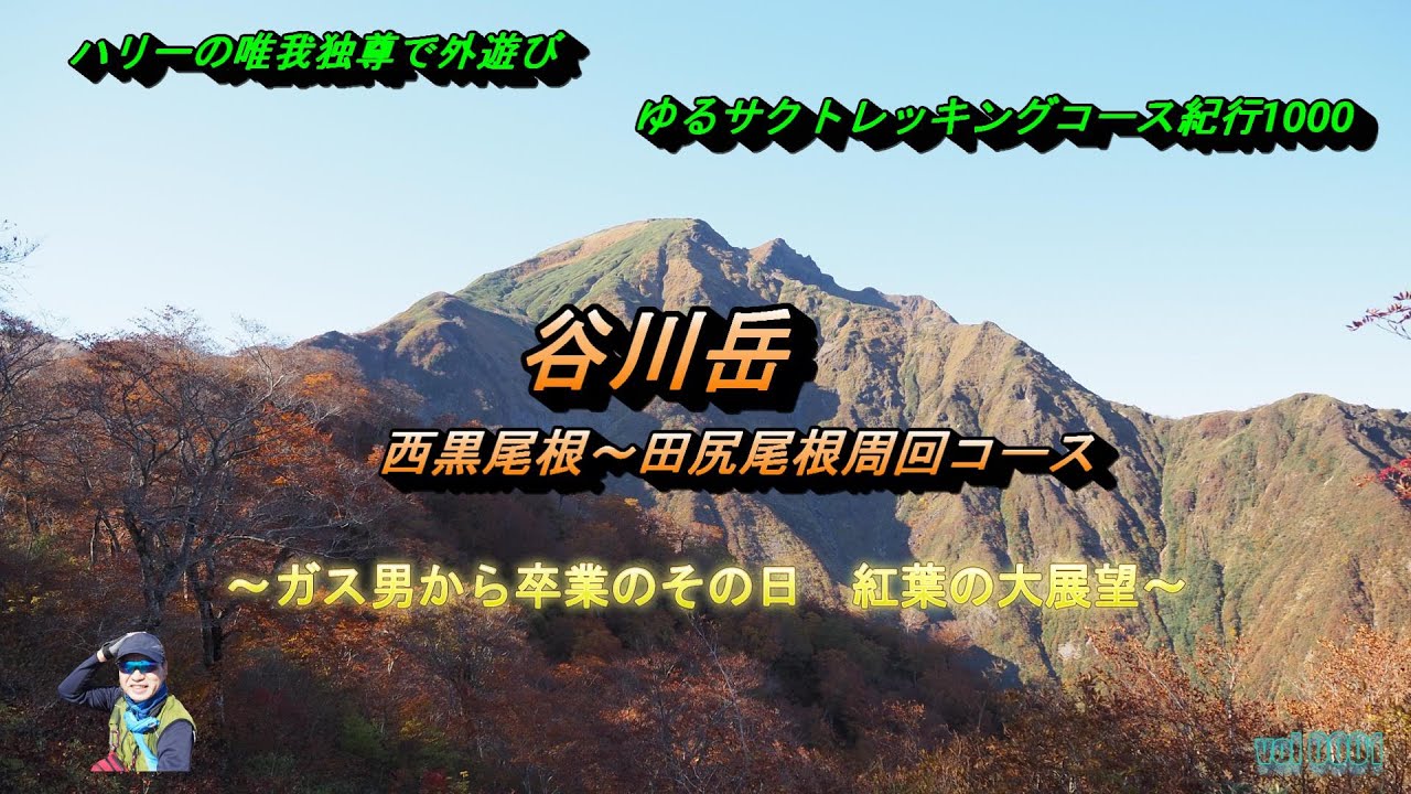 【谷川岳】西黒尾根・田尻尾根周回コースの秋～ハリーの唯我独尊で外遊び・ゆるサクトレッキングコース紀行１０００～