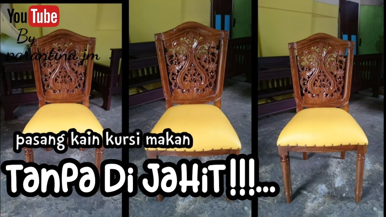 cara mudah pasang kain kursi makan tanpa di jahit