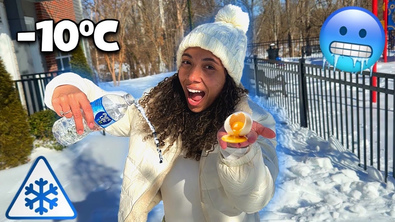 CONGELANDO COISAS ALEATÓRIAS EM TEMPERATURA EXTREMA* EXPERIMENTO COM A NEVE!!