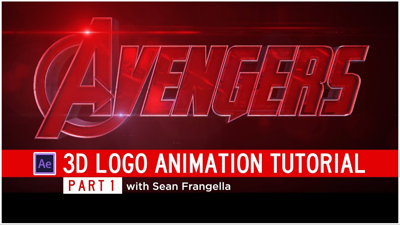 Element 3D V2  - Avengers Age of Ultron Logo (After Effects E3D V2 Tutorial) - Sean Frangella