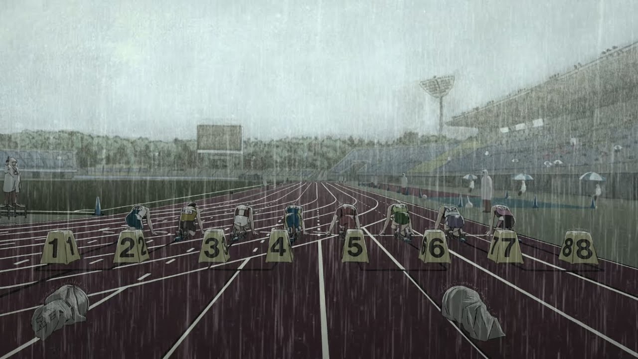 HYAKUEMU (100 METERS) RACE IN THE RAIN