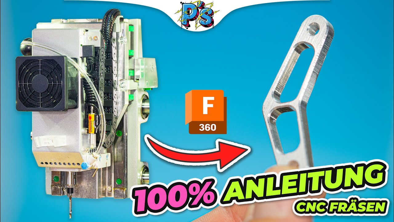 100% CNC-Fr&auml;sen Tutorial + Konstruktion FUSION 360 [Mit der CARVERA Air Deskop CNC Fr&auml;se]