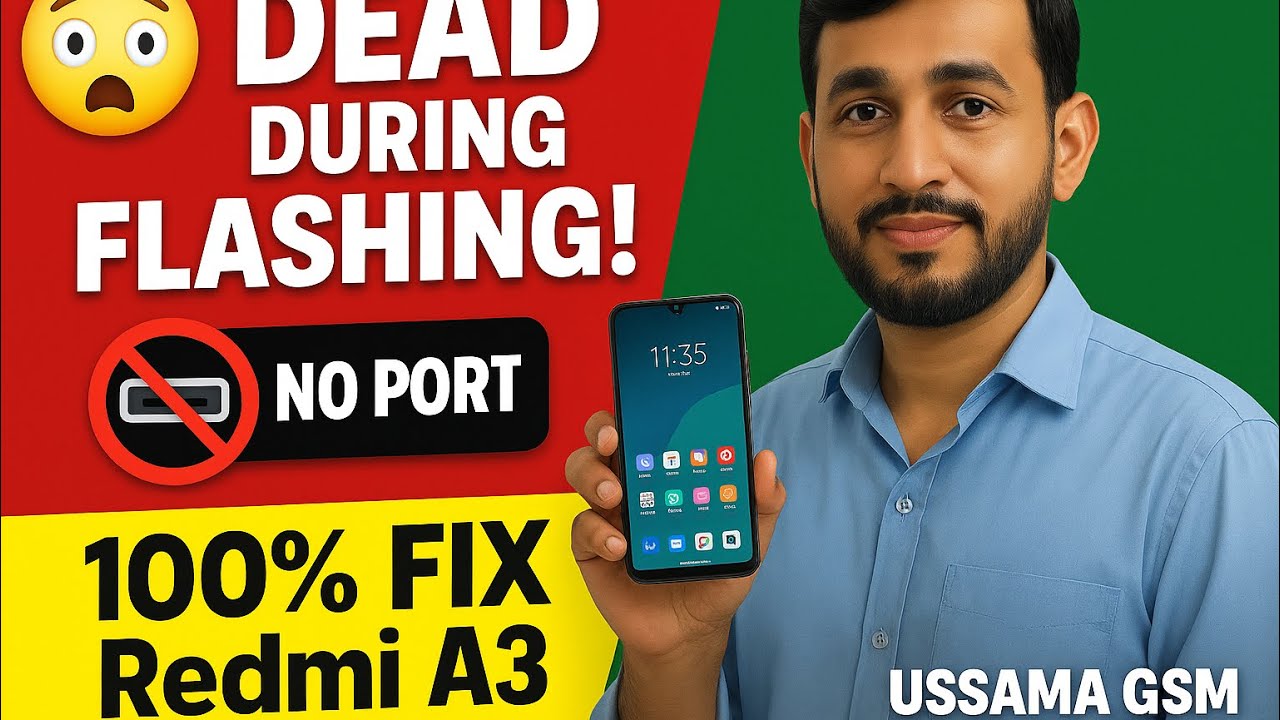Redmi A3 Dead During Flashing | No Port Problem Solved 💥
