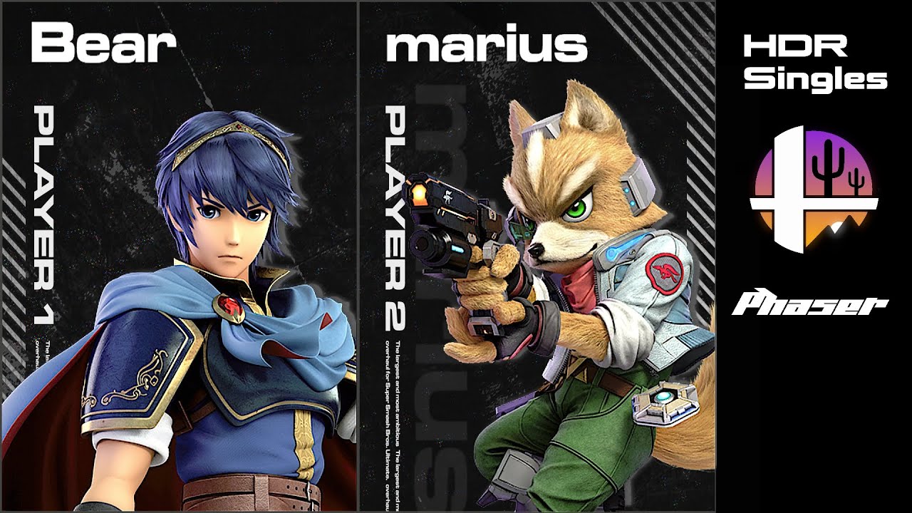 Phaser 18: Bear (Marth) vs marius (Fox, Wolf, Pichu) HDR Grand Finals