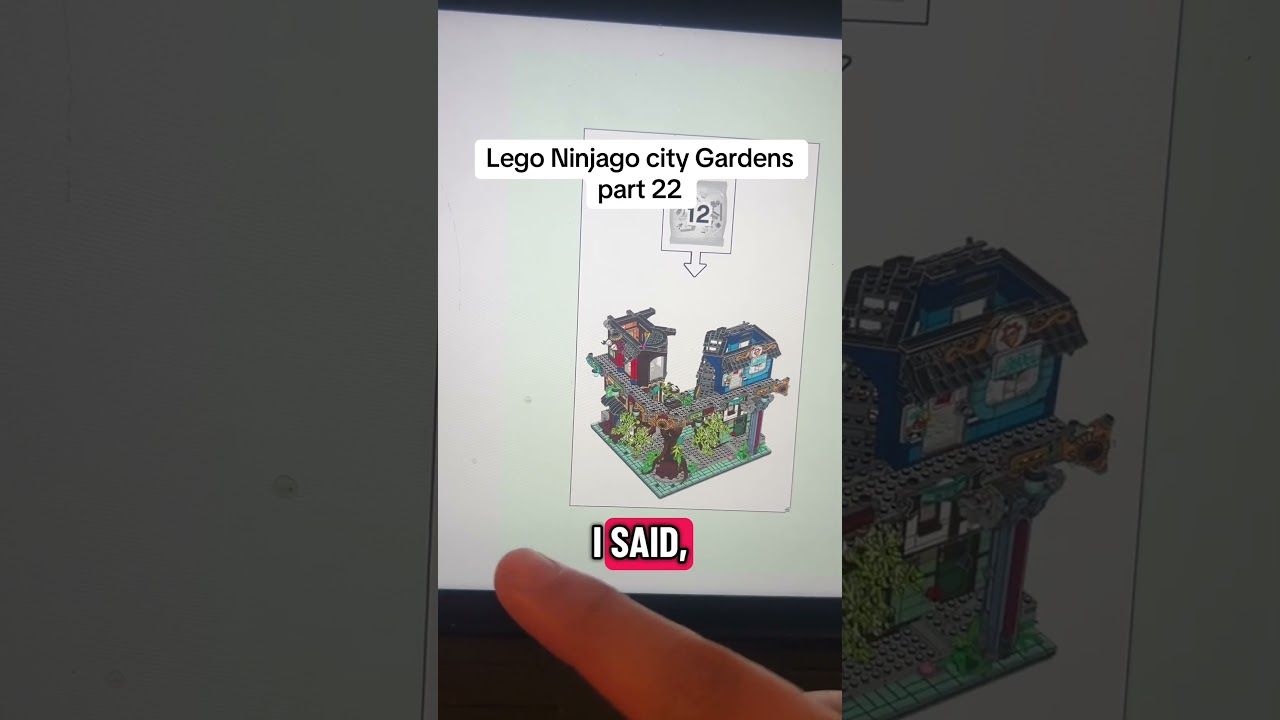 Lego Ninjago city Gardens part 22 building the noodle shop 