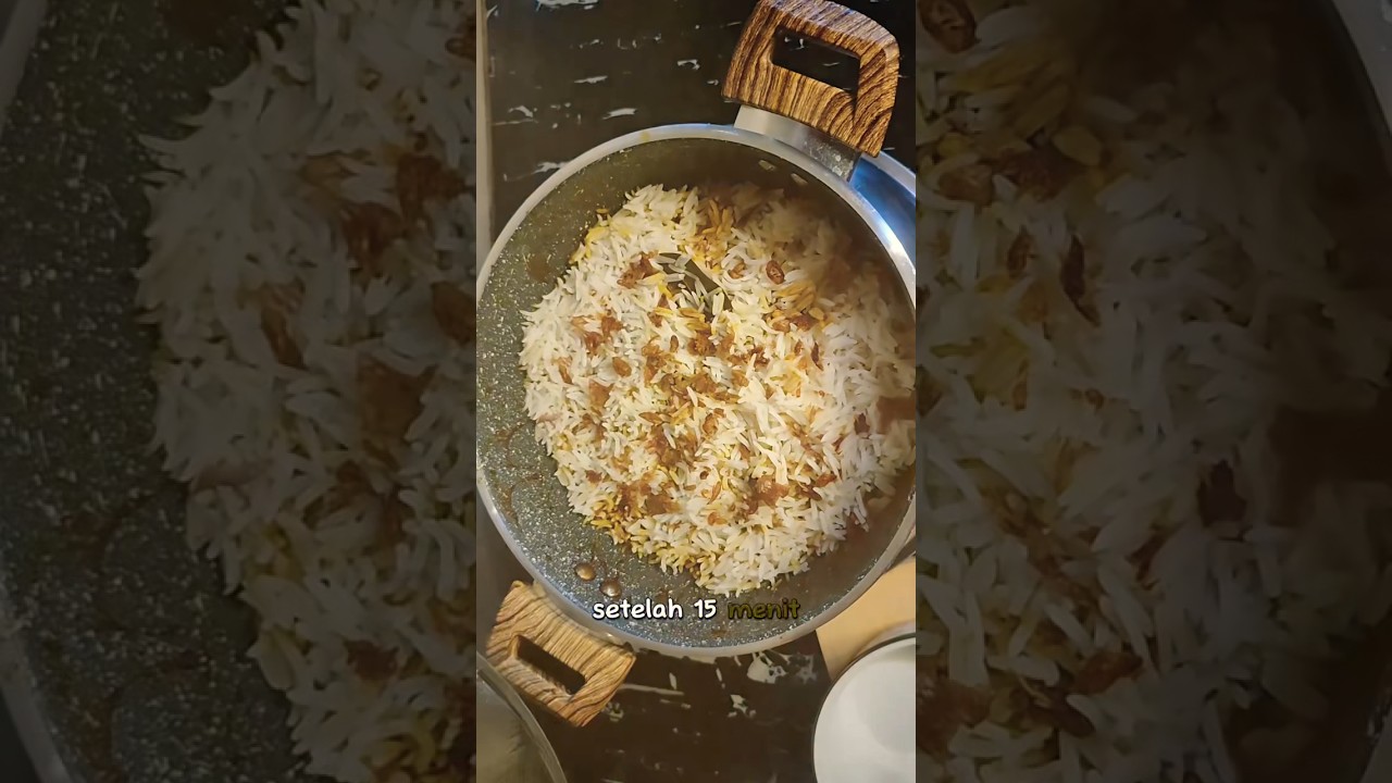 Cara masak biryani yang simpel dengan bhaiya biryani #biryaniinstan #food #makananindia