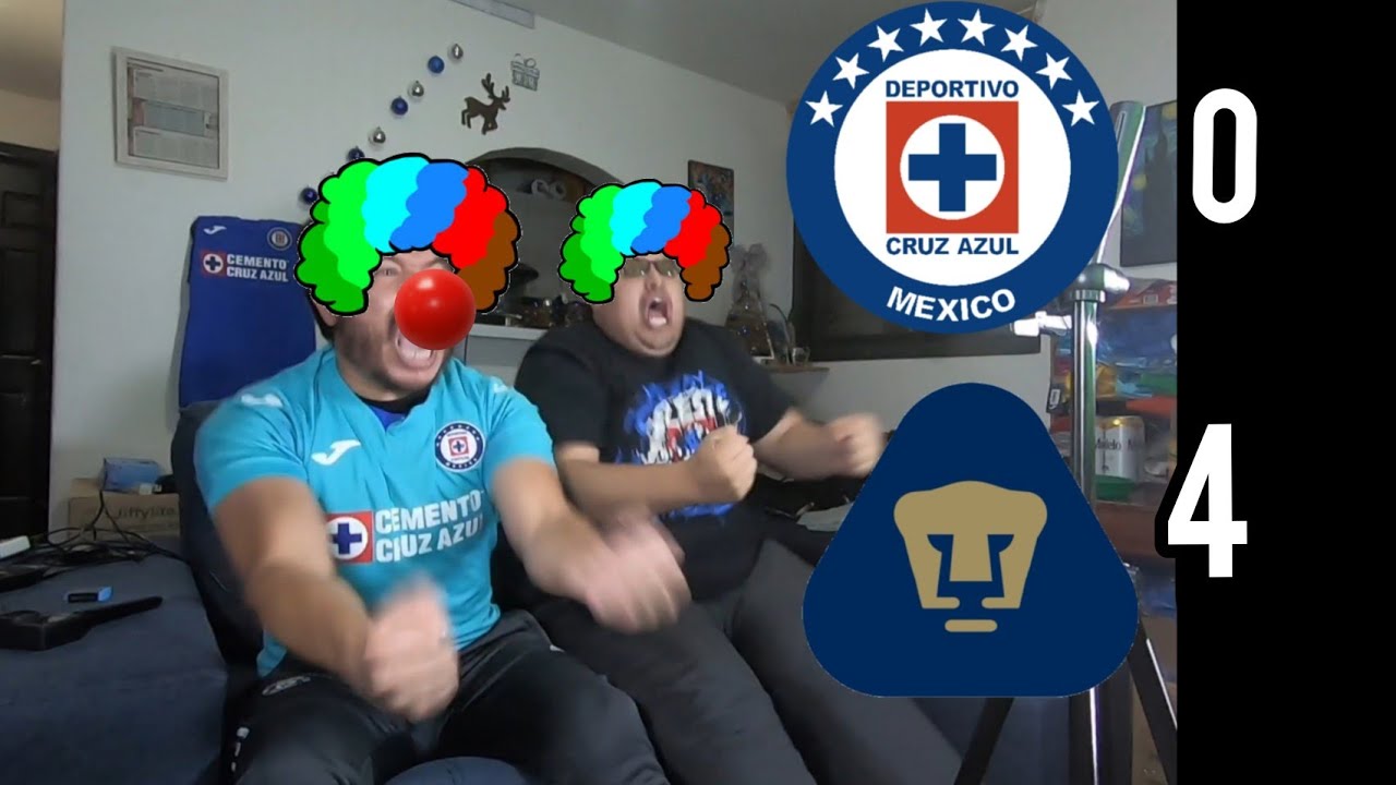 Cruzazuleada quedamos como payasos pumas vs cruz azul 4-0