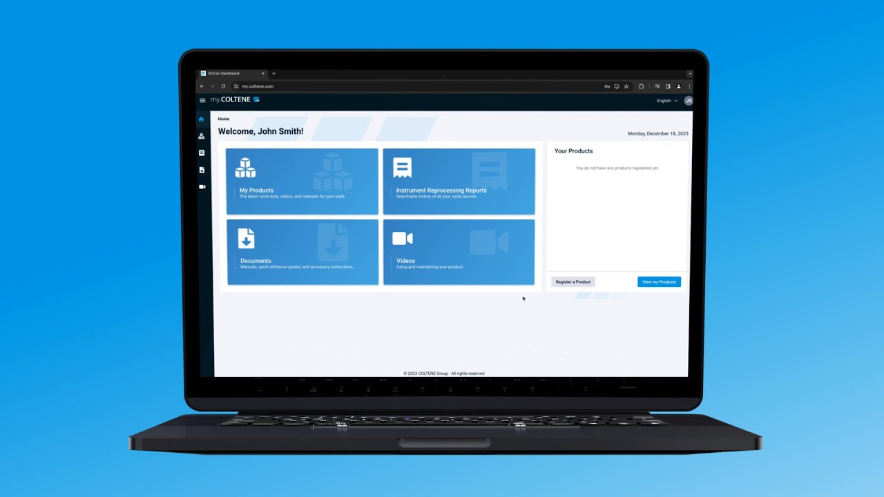 myCOLTENE - How to create an account