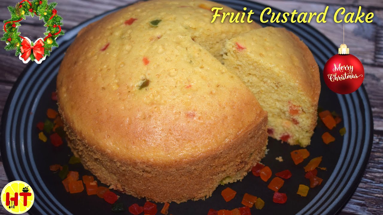 Custard Fruit Cake | Soft Moist Custard Cake| Christmas Tutti Frutti Cake Without Oven