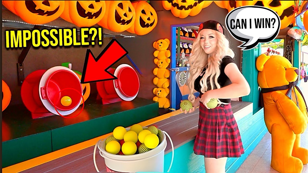Playing IMPOSSIBLE CARNIVAL GAMES...(*I WON?!*)