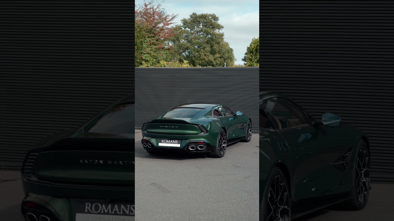 Green Over Tan Vanquish is one of the best sights you’ll see on UK roads. 