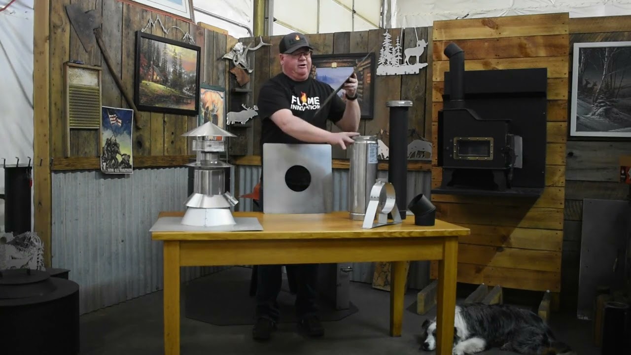 4-inch HT and single wall wood stove pipe overview