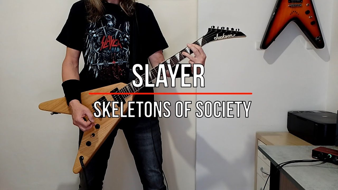 Slayer  -  Skeletons Of Society  (Rhythm Guitar Cover)