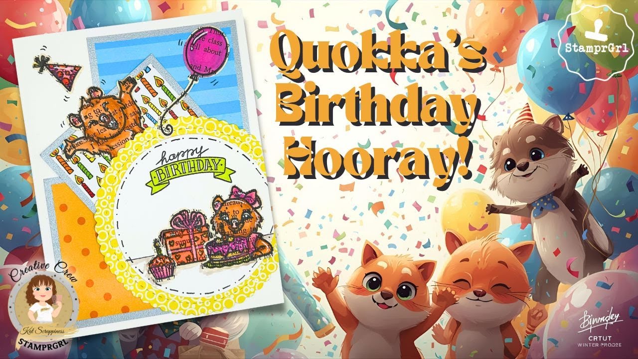Ура, день рождения Quokka! с @Stamprgrl