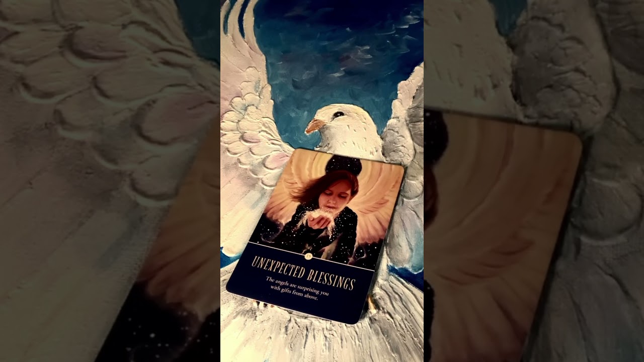 The Unexpected Blessings card from The Angel Quest Oracle deck #angelreading #oraclecards #angel