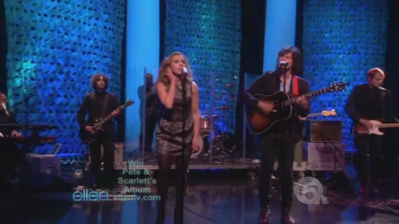 Pete Yorn and Scarlett Johansson on The Ellen Show performing 