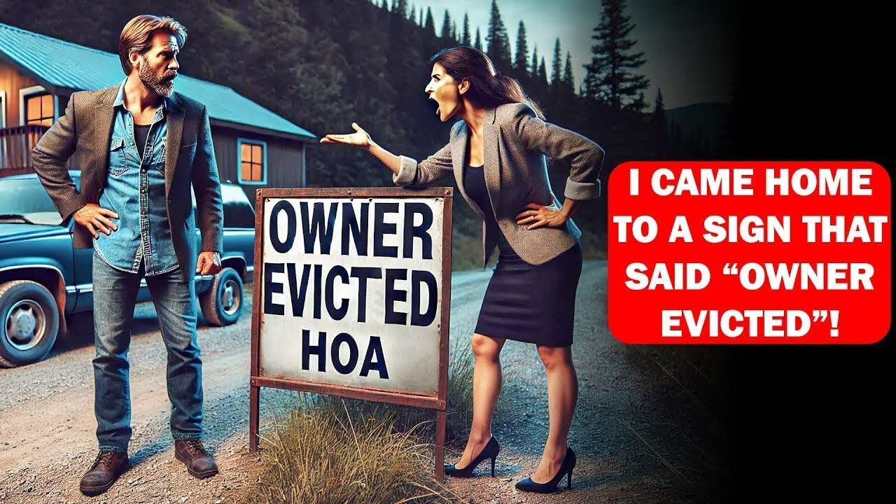 HOA Posted “Owner Evicted” Signs on My Mountain Cabin — Claimed It’s Theirs Now  Not a Chance!