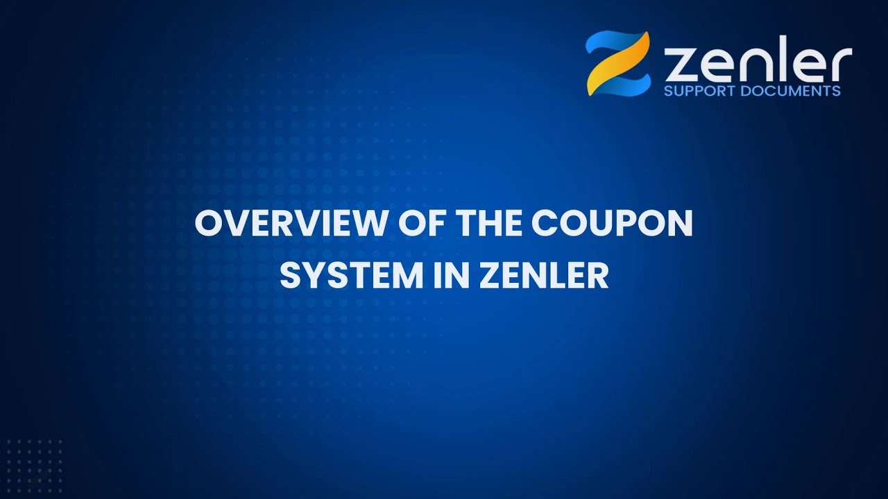 👉 Site - Coupons - Overview of the Coupon System in Zenler
