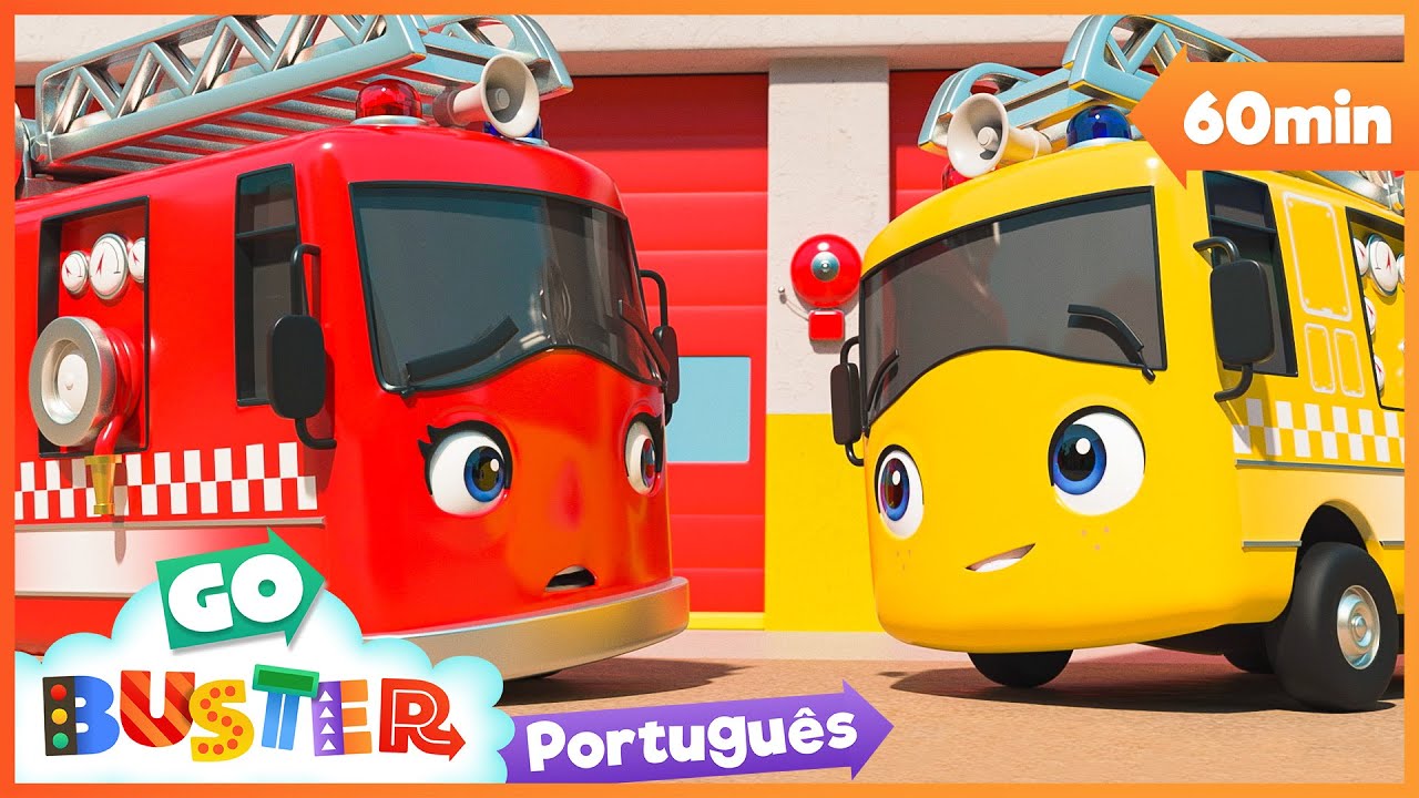 Buster e o Caminhão dos Bombeiros | 1 HORA de Buster em Português | Desenhos Animados para Crianças