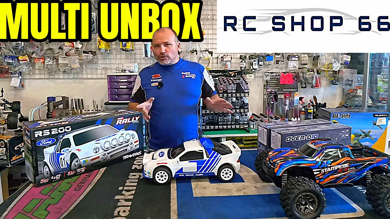 décartonnage traxxas mini rally RS200/Stamped 4x4/Carisma M48S/Gmade GUM chez RCshop66 (05/12/25)