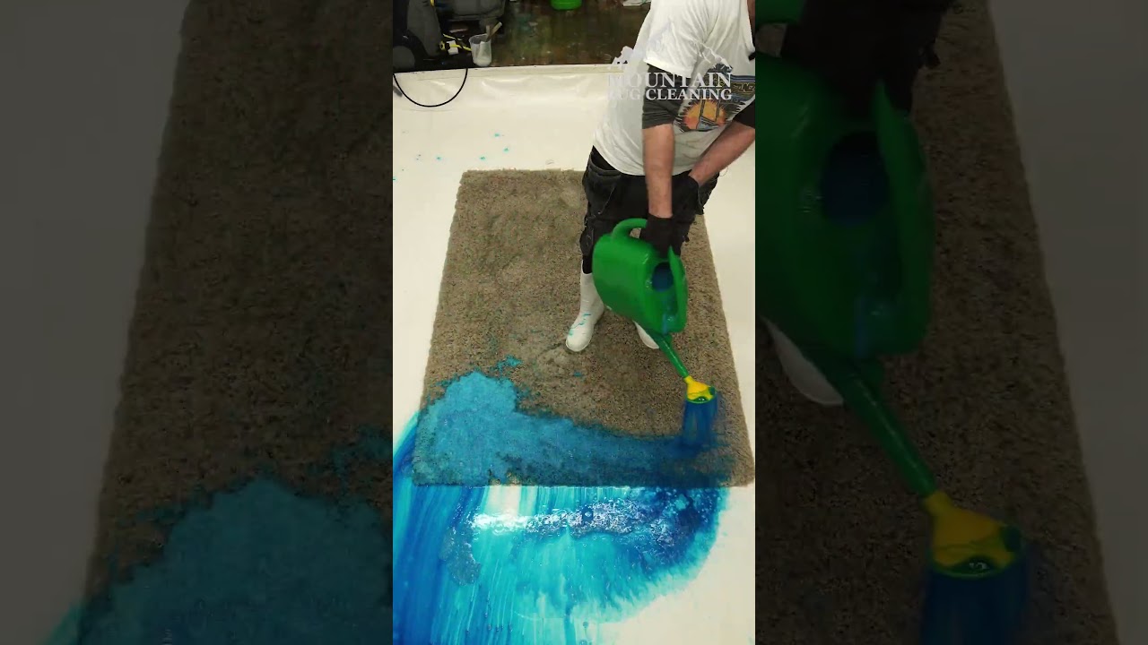 The Most Satisfying Time-lapse You'll See This Year! Another Discarded Rug Restored! #shorts