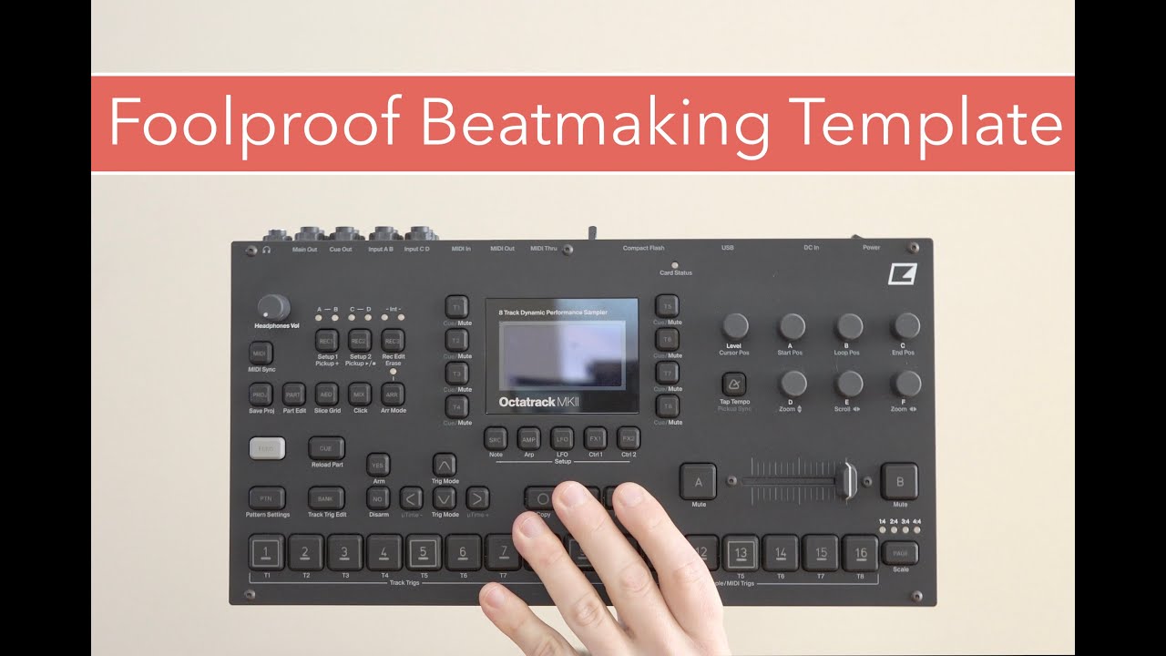 Make great beats, one step at a time // Octatrack Walkthrough