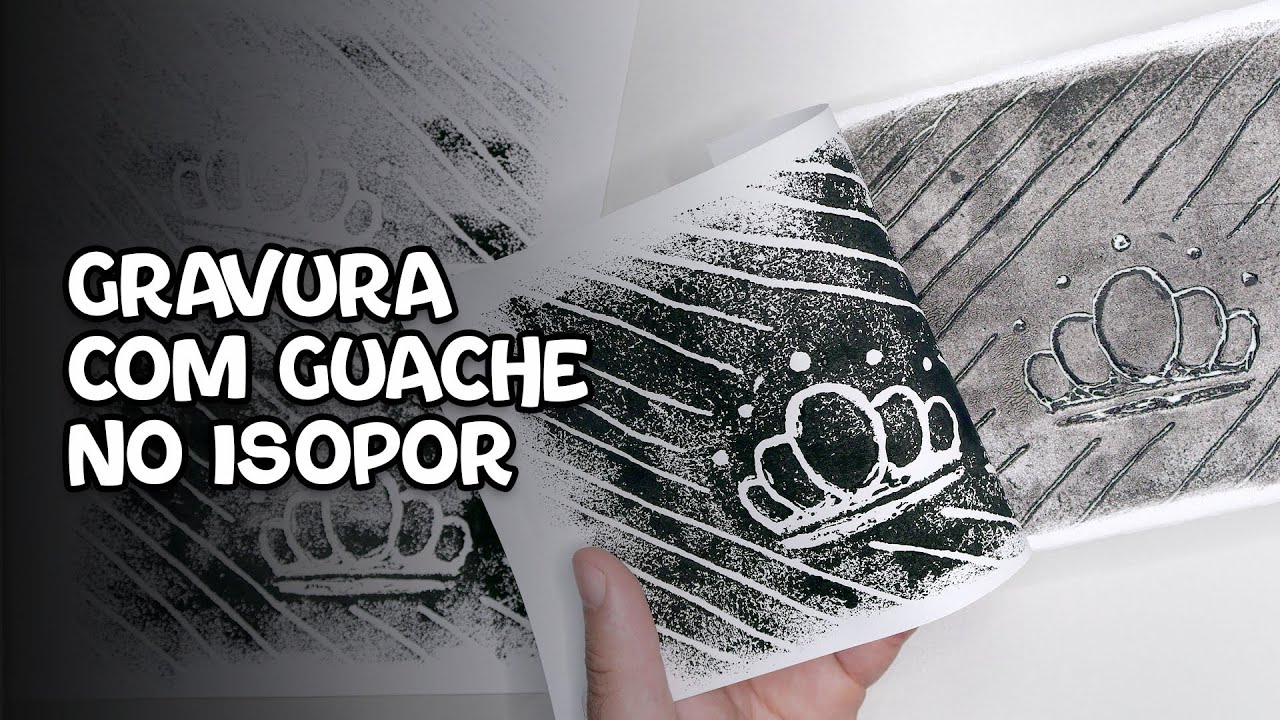ISOGRAVURA | Gravura com guache no isopor