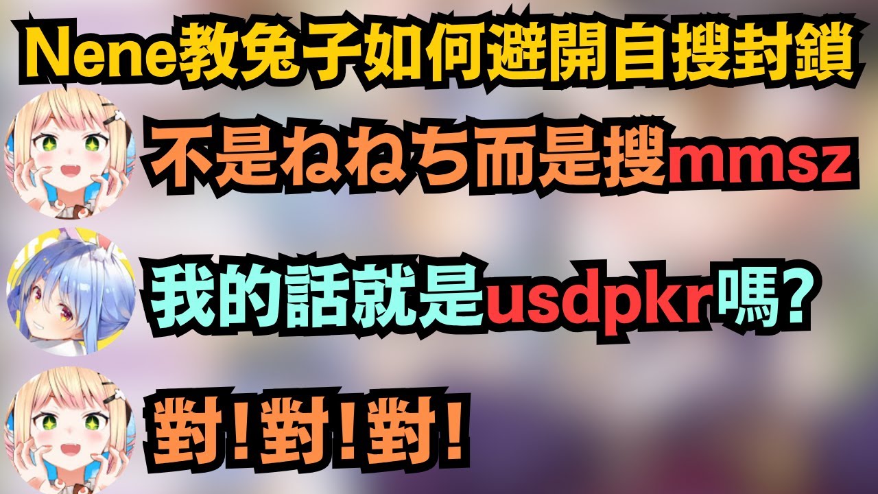 Nene教pkr如何突破其他人對自己的自搜封鎖 還分享了一堆暗黑技巧 讓聊天室的大家直喊:快住手啊!!【桃鈴ねね/兎田ぺこら】【hololive中文/翻譯/精華】