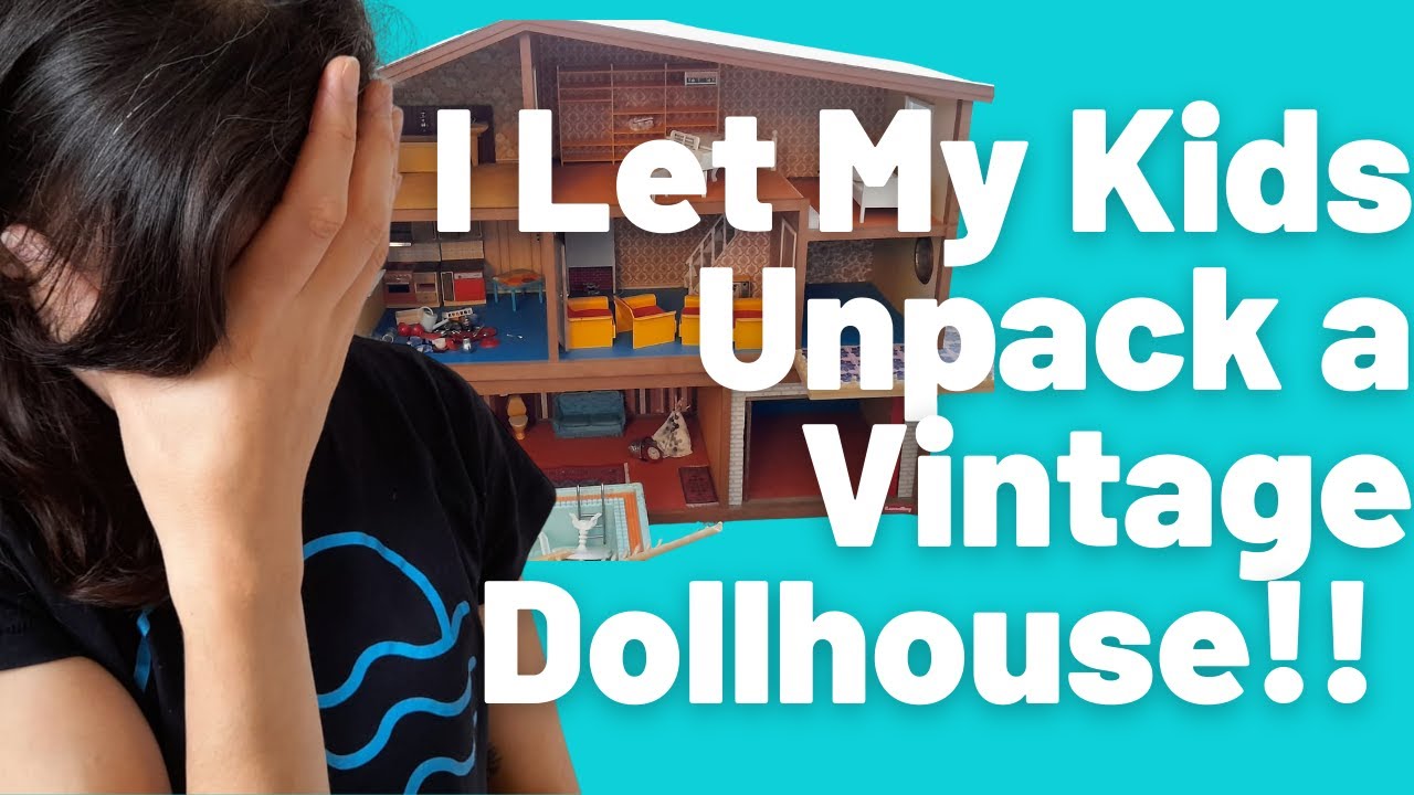 I Bought A Vintage Lundby DollHouse...And Let My Kids Unpack It!