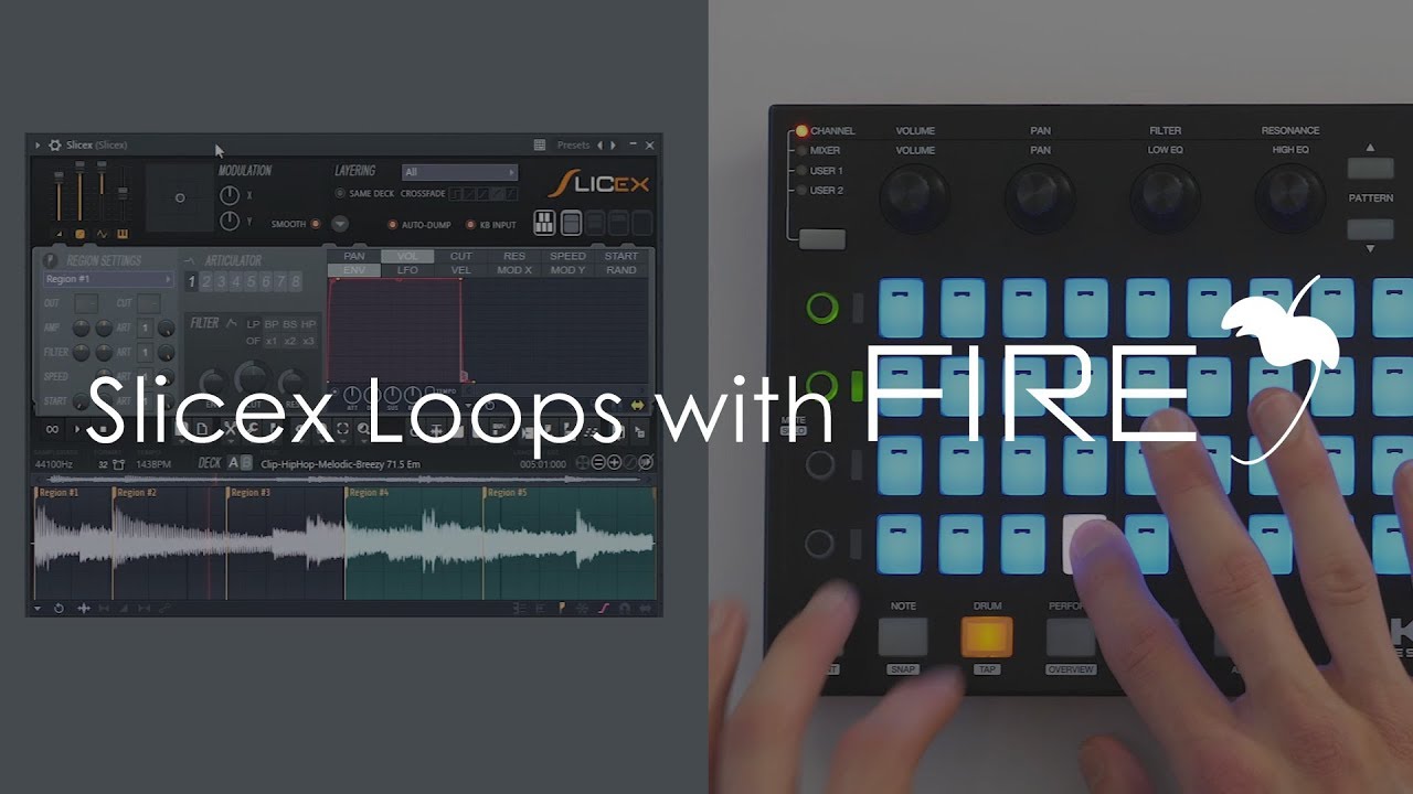 FL STUDIO FIRE | Slicex Loops with Akai FIRE