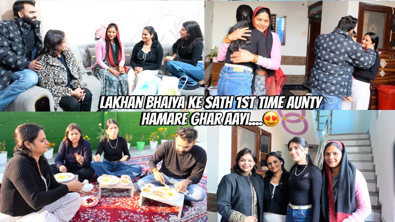 Lakhan bhaiya ke sath 1st time Aunty hamare ghar aayi&hellip;.😍|| #snappygirls #vlogs 