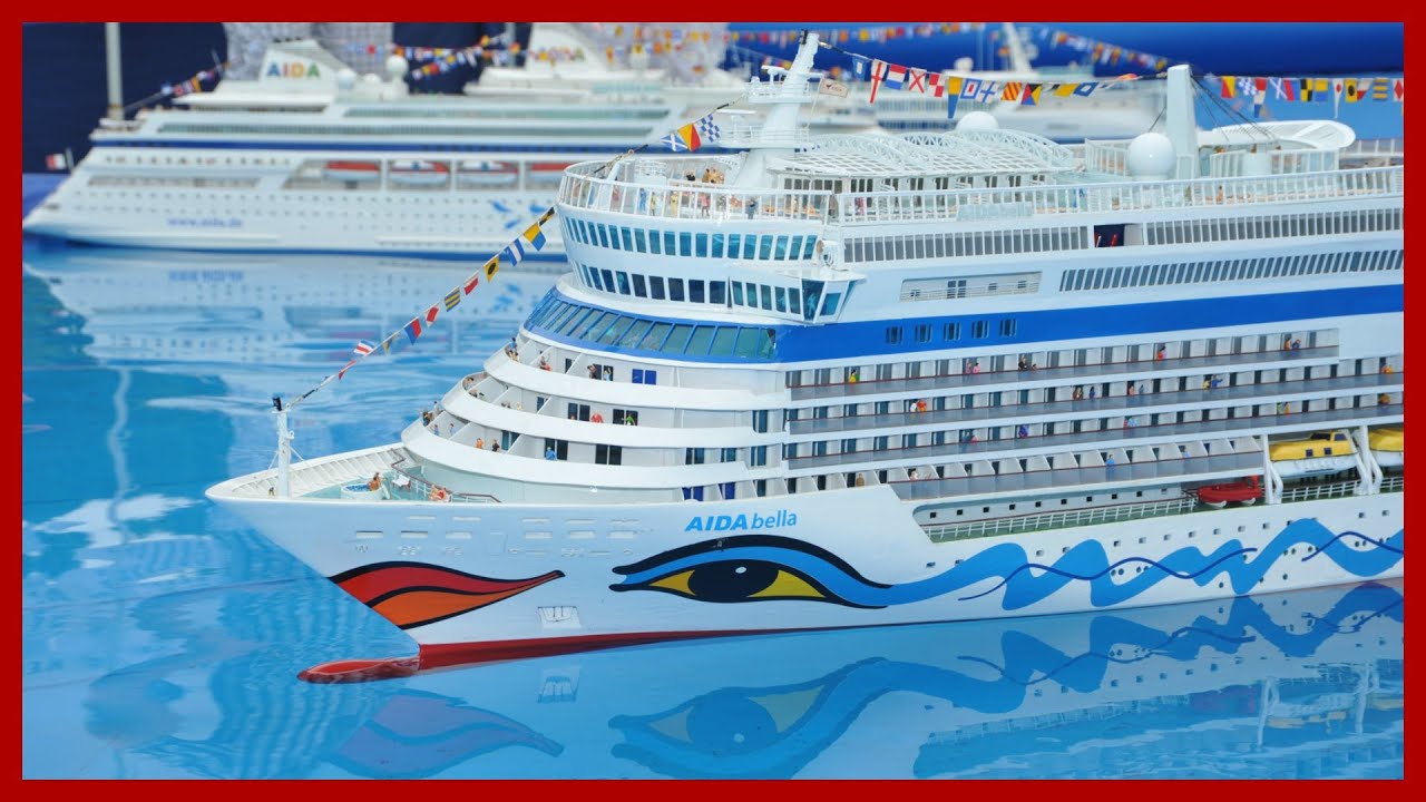 Three RC AIDA Cruise Ships - AIDA Schiffsmodell ferngesteuert