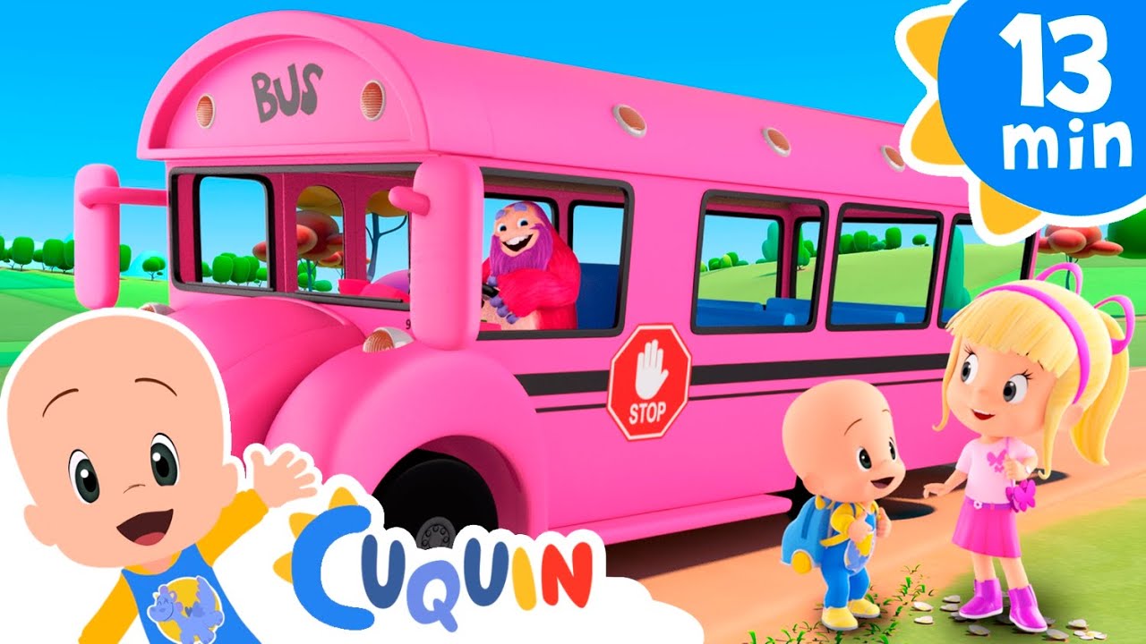 Las ruedas del bus colores | Mejores canciones infantiles de Cleo y Cuquín
