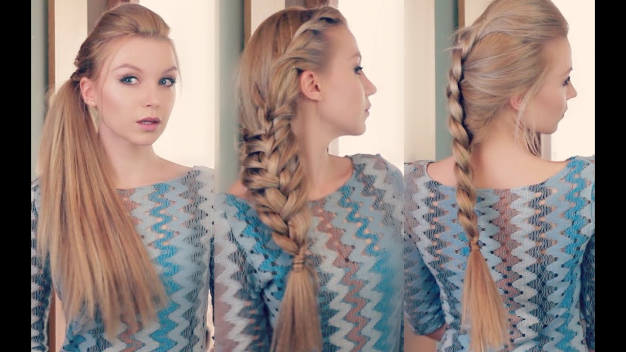 Как сделать 3 ОРИГИНАЛЬНЫЕ причёски самой ! Easy every day hairstyle tutorial