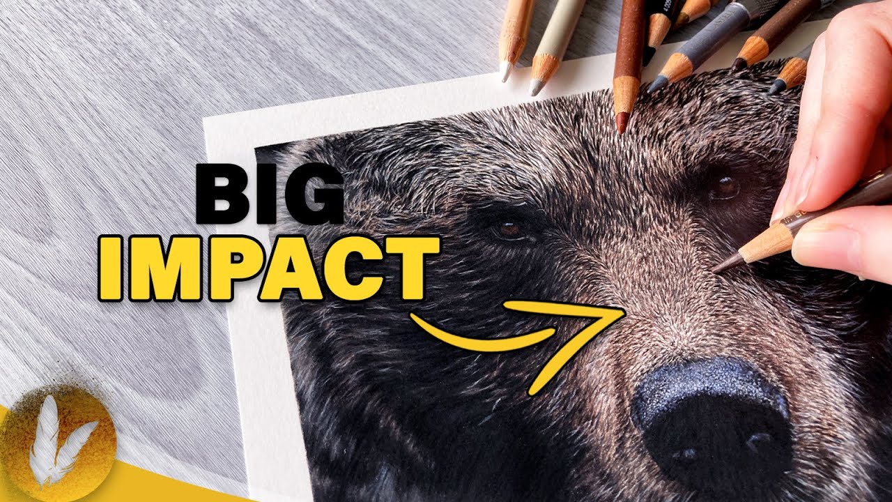 My Top Tricks For Epic Realistic Fur In Colored Pencil | Tutorial