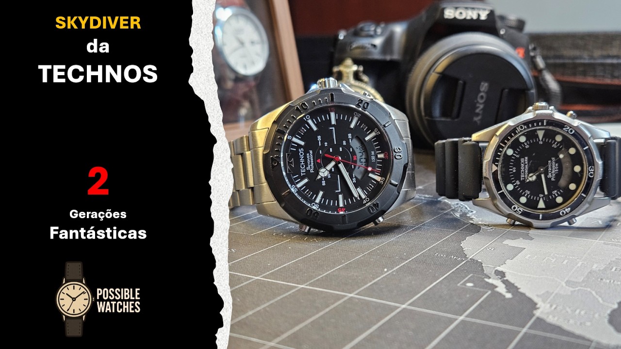 TECHNOS SKYDIVER - 2 Gerações - Possible Watches. Relógios possíveis. Paixões reais. #technos