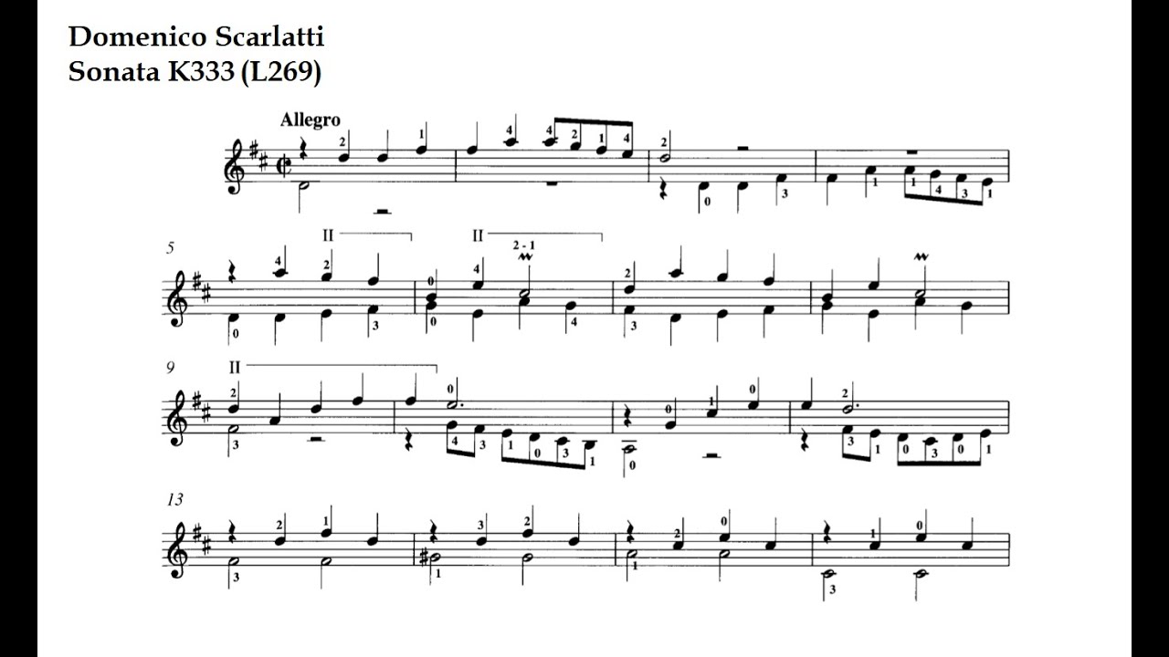 D. Scarlatti. Sonata K333 (L269)
