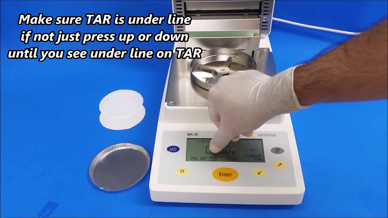 Sartorius MA35 Moisture Analyzer Test