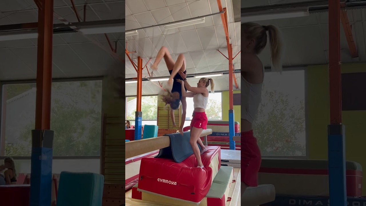 Flip arri&egrave;re ✨ #flip #gym