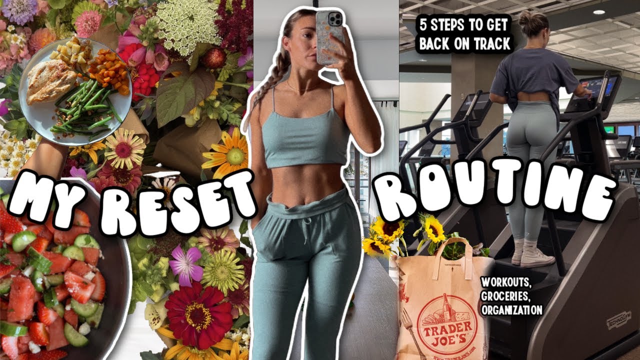 my reset routine | what i do after traveling & how to get back into a routine