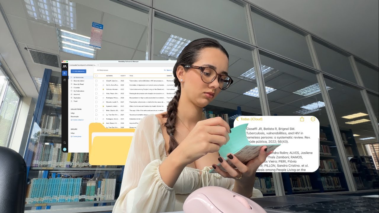 VLOG: fim de semestre de uma mestranda em enfermagem, com coleta de dados, organização e estudos