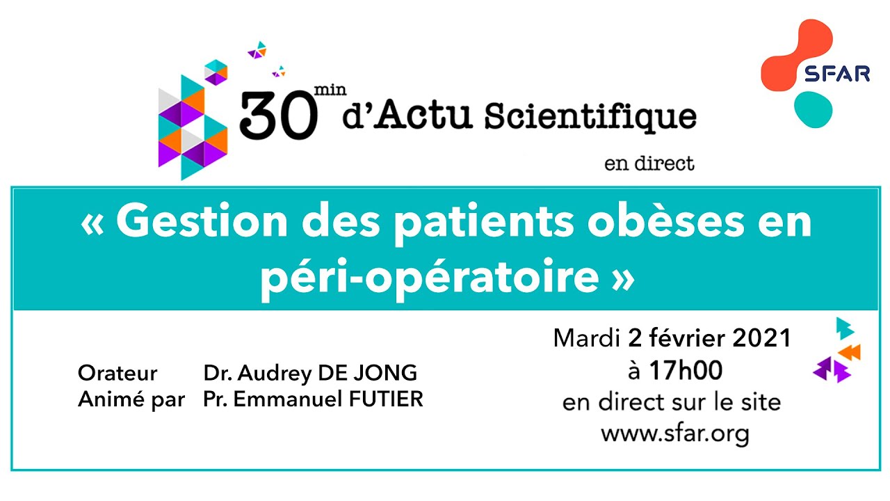 Gestion des patients obèses en péri-opératoire.