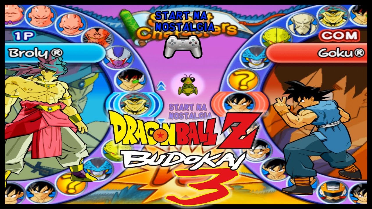 Dragon Ball Z Budokai 3 - PS2 - LISTA DE TODOS PERSONAGENS /ALL CHARACTERS + INTRO + MENU +Fight  4K