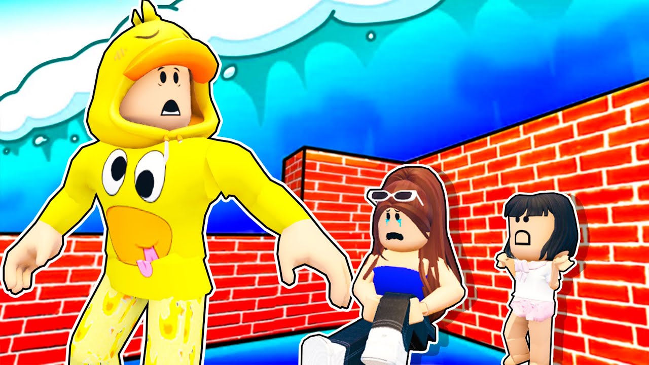 CONSTRUYE PARA SOBREVIVlR AL TSUNAMI con Melina y mi Bebé en ROBLOX 🌊