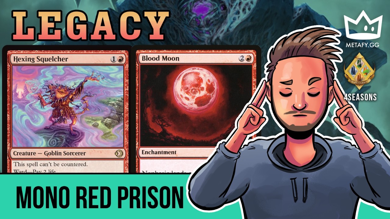 Победа с моно-красной картой Prison с Hexing Squelcher! \ Legacy \ MTGO